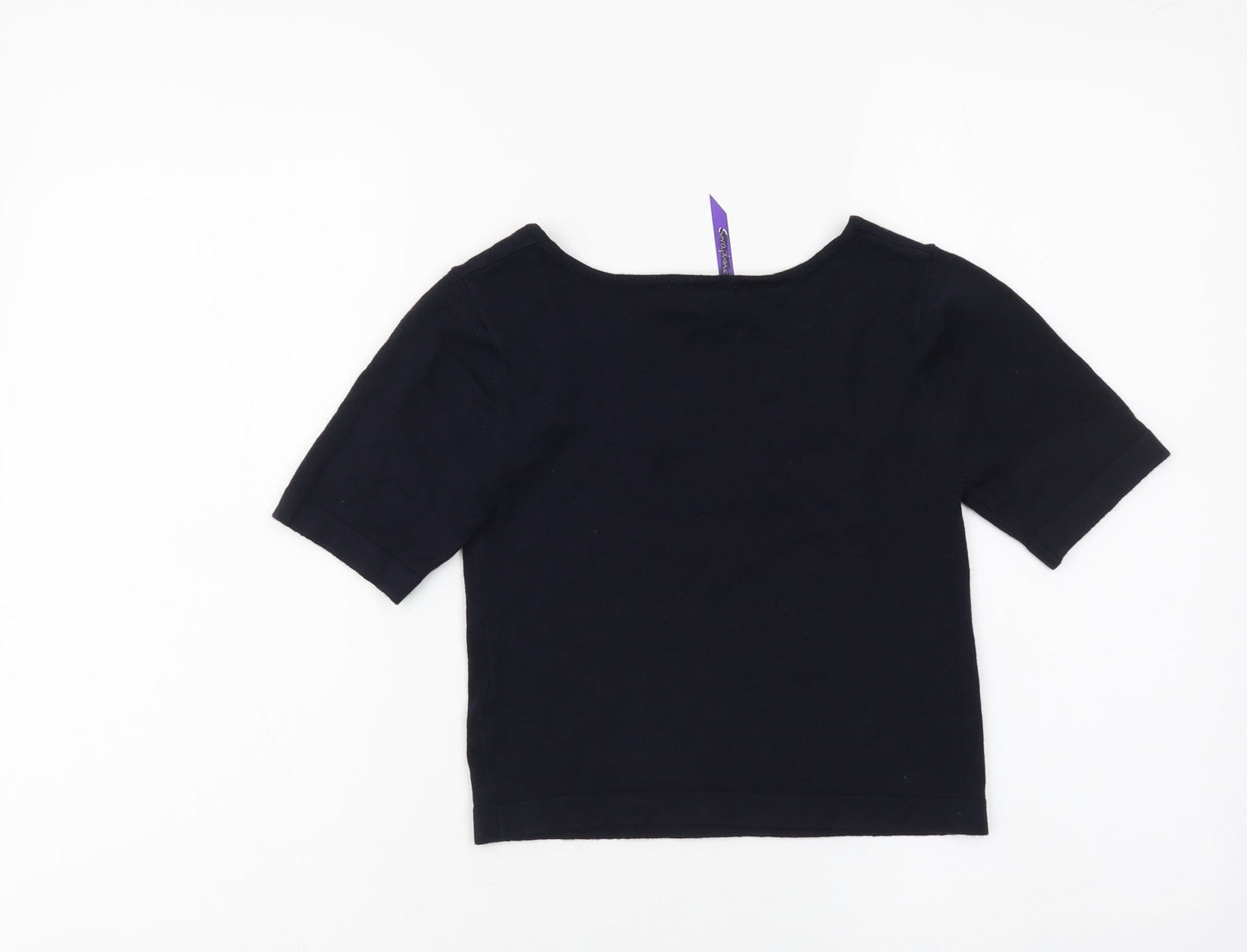 Womens UK Size 6 Seraphine Blue Basic T-Shirt