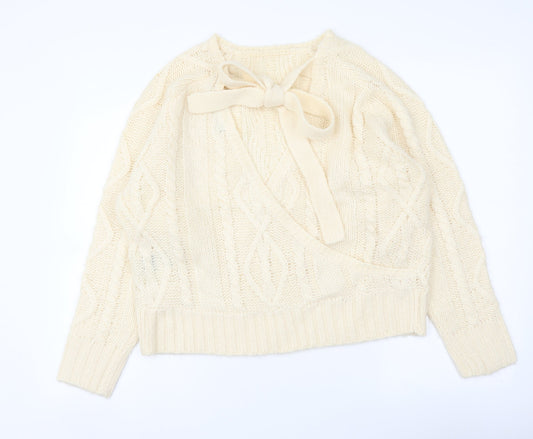 Womens UK Size 10 Brave Soul Ivory Pullover Jumper