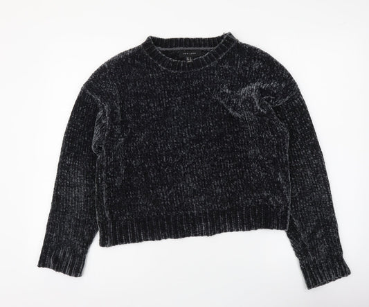 Womens UK Size S New Look Grey Pullover Jumper