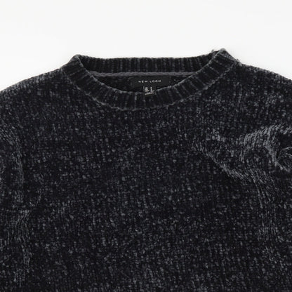 Womens UK Size S New Look Grey Pullover Jumper