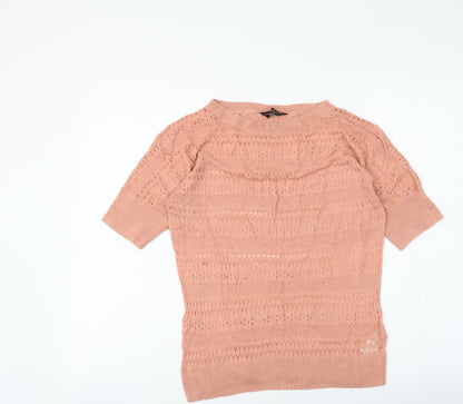 Womens UK Size 12 Dorothy Perkins Pink Basic Blouse