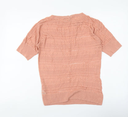 Womens UK Size 12 Dorothy Perkins Pink Basic Blouse