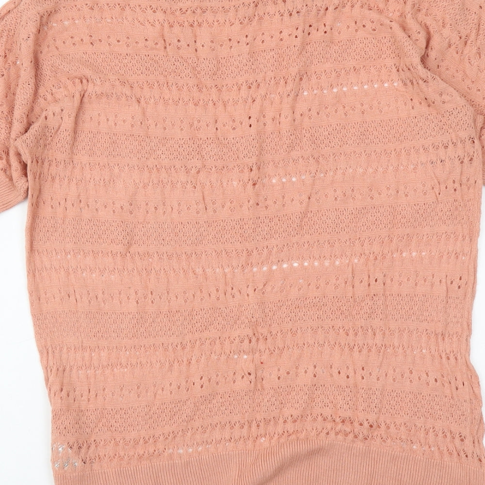 Womens UK Size 12 Dorothy Perkins Pink Basic Blouse
