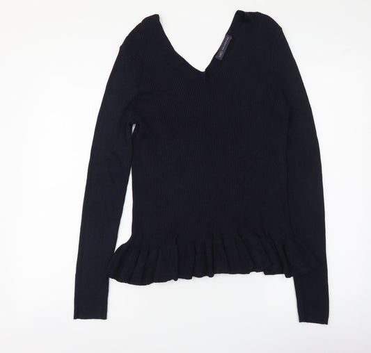 Womens UK Size 14 Marks and Spencer Blue Pullover Jumper