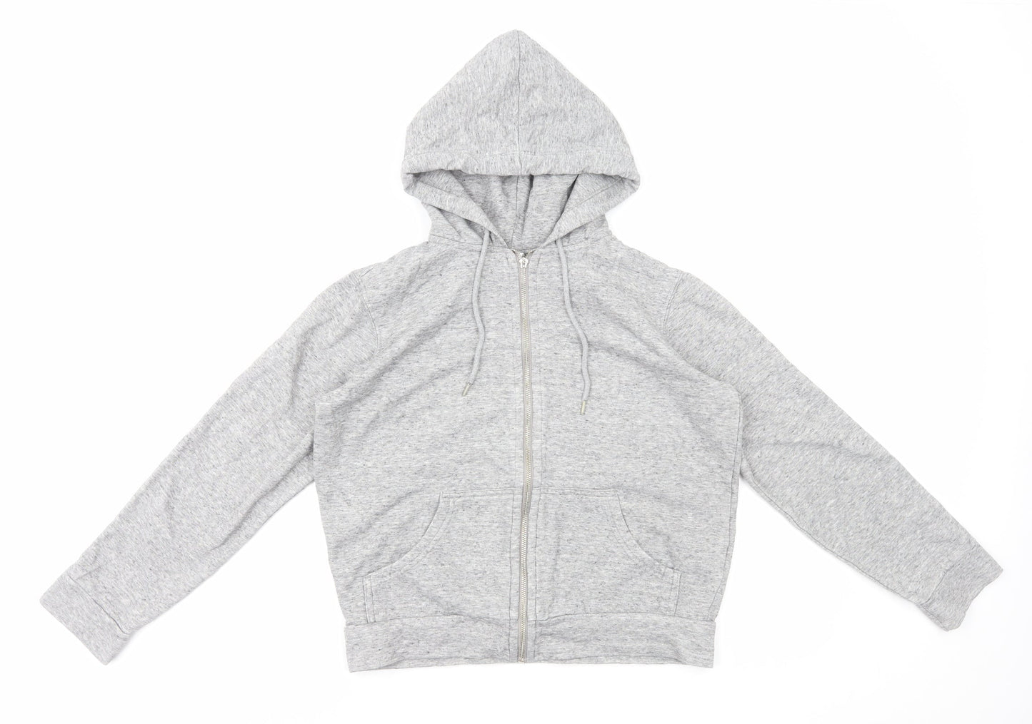 Womens UK Size S H&M Grey Full Zip Hoodie