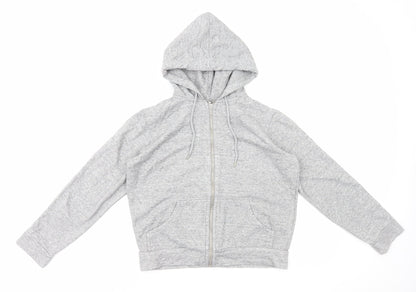 Womens UK Size S H&M Grey Full Zip Hoodie