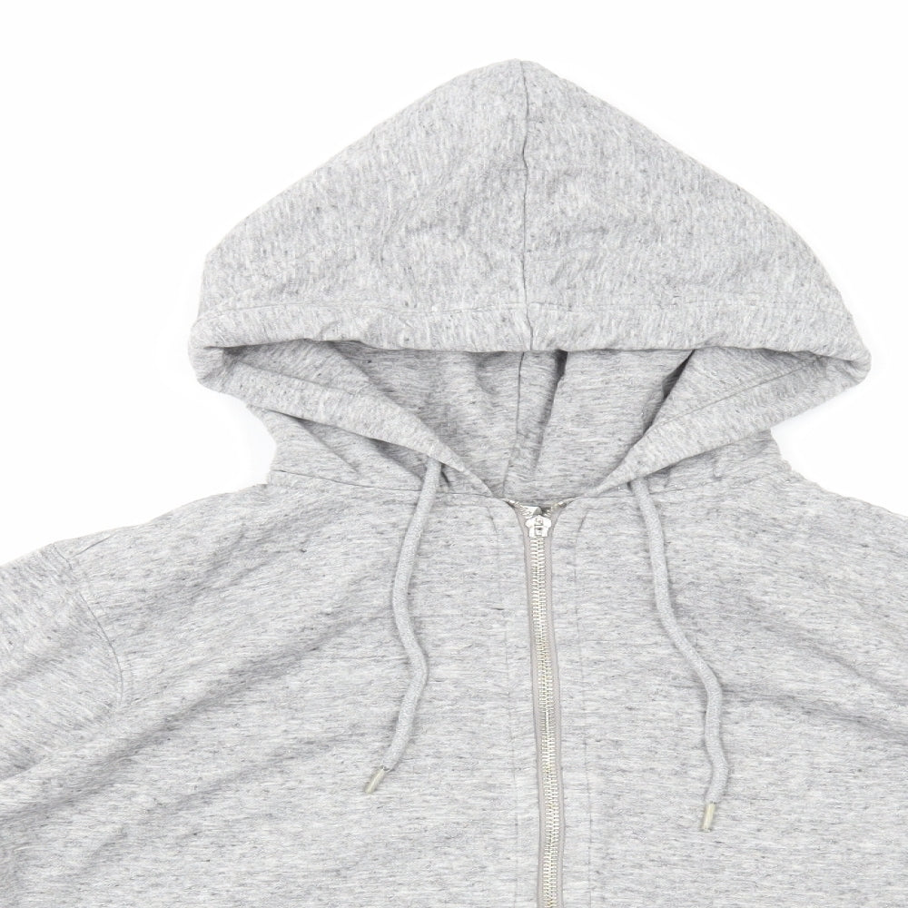 Womens UK Size S H&M Grey Full Zip Hoodie