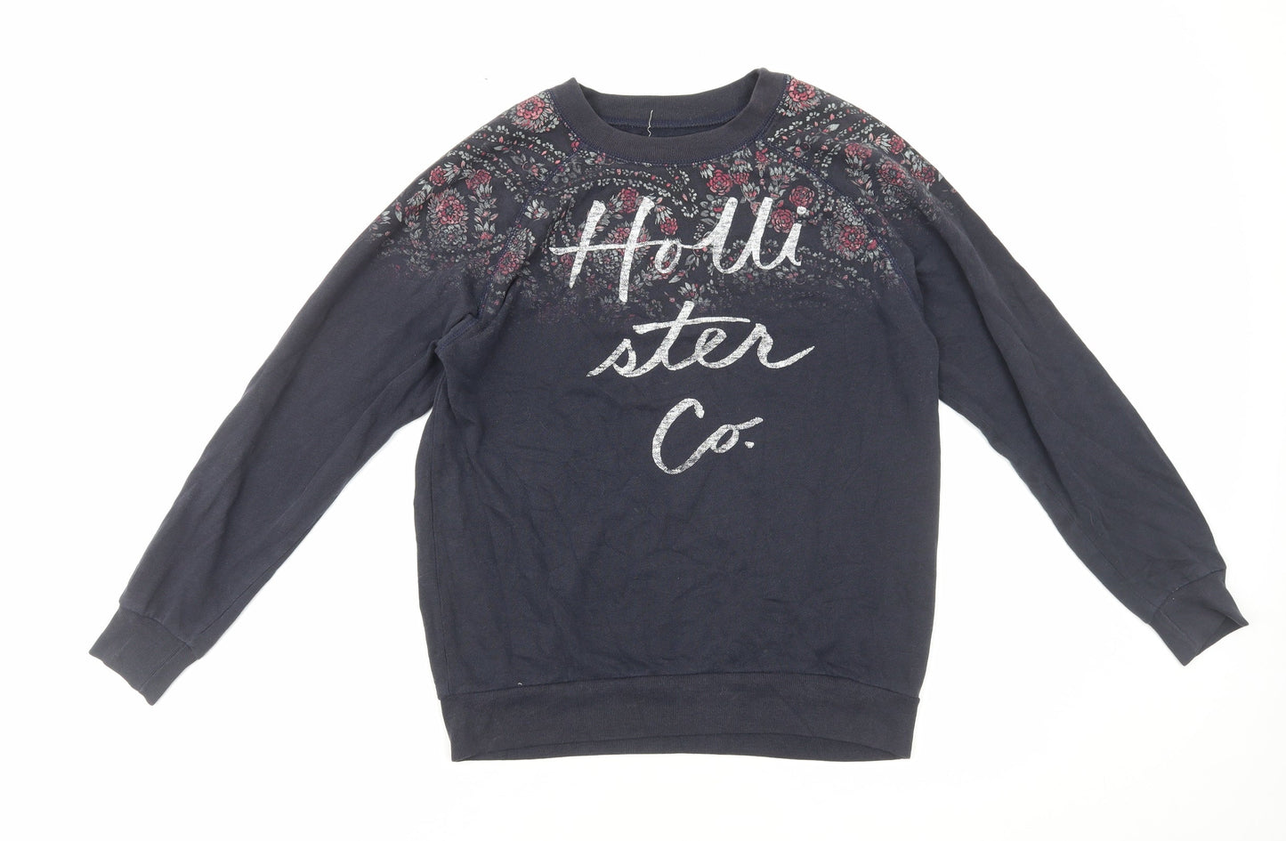 Hollister Womens Blue Cotton Pullover Sweatshirt Size XS Pullover