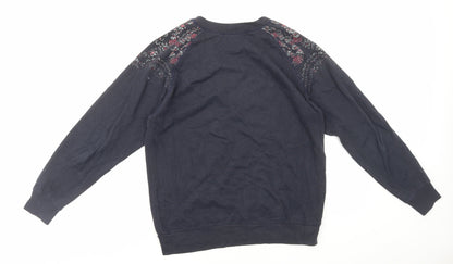 Hollister Womens Blue Cotton Pullover Sweatshirt Size XS Pullover