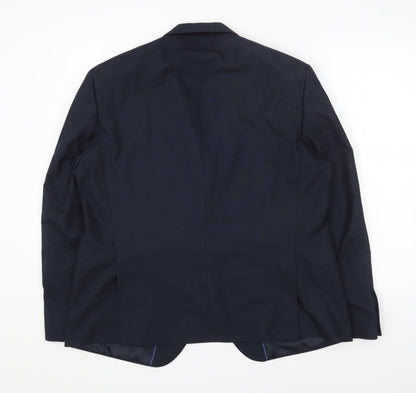 Mens UK Size 44 Marks and Spencer Regular Blue Suit Jacket
