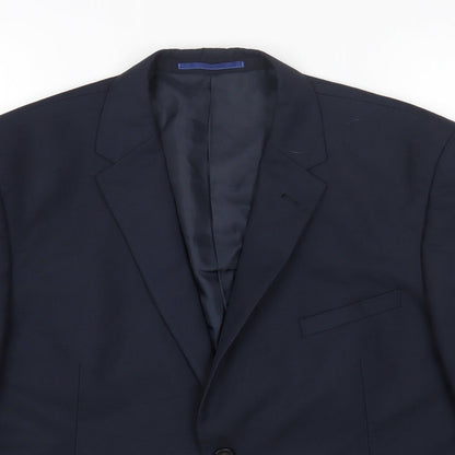 Mens UK Size 44 Marks and Spencer Regular Blue Suit Jacket