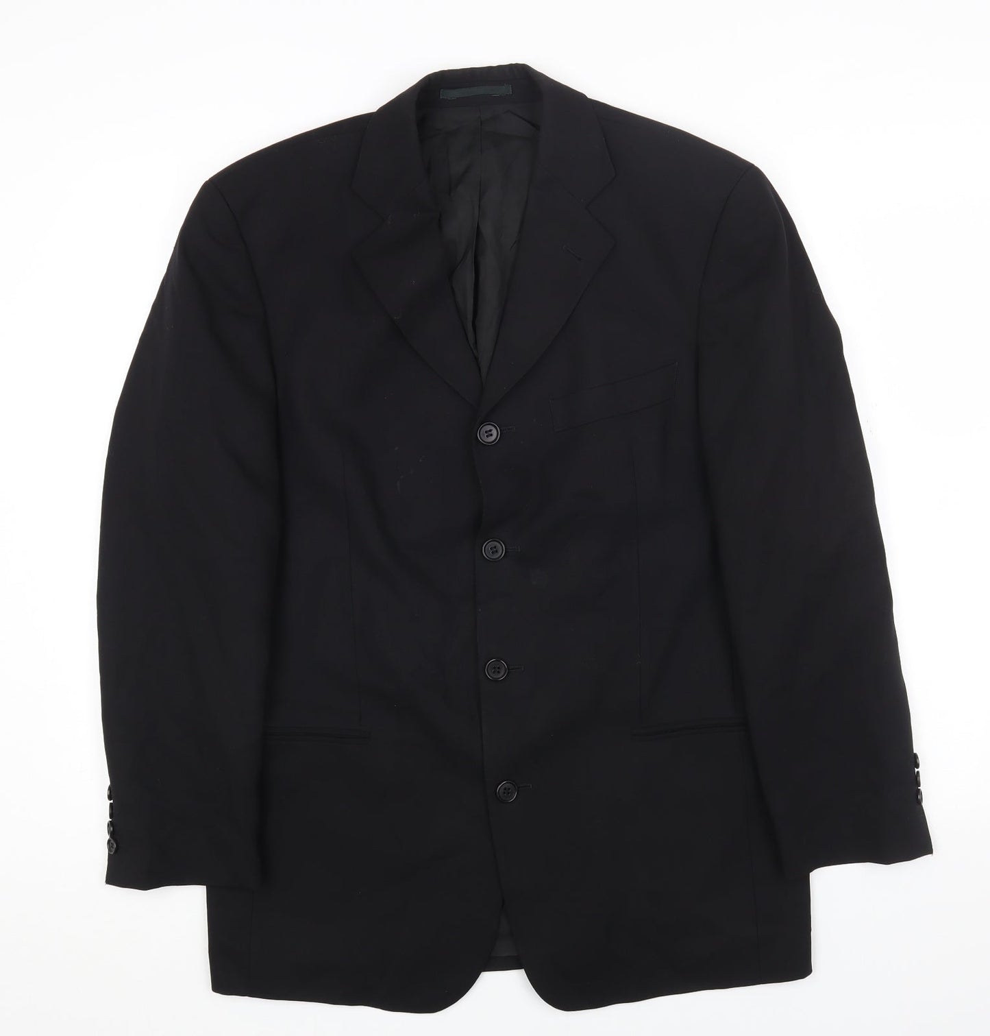 Mens UK Size 40 Preworn Regular Black Suit Jacket