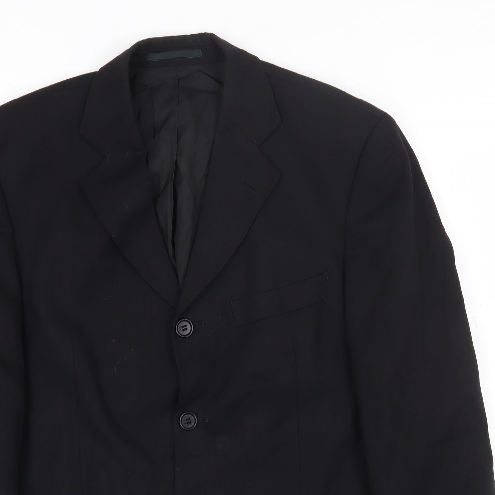 Mens UK Size 40 Preworn Regular Black Suit Jacket