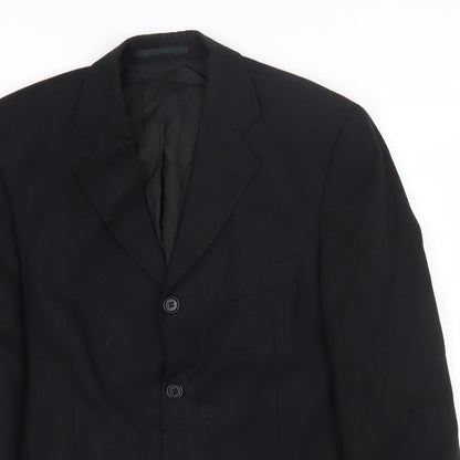 Mens UK Size 40 Preworn Regular Black Suit Jacket