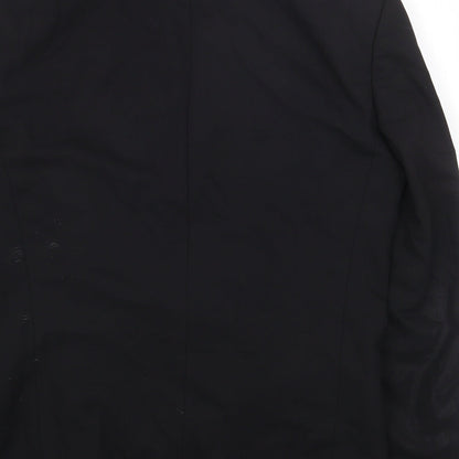 Mens UK Size 40 Preworn Regular Black Suit Jacket