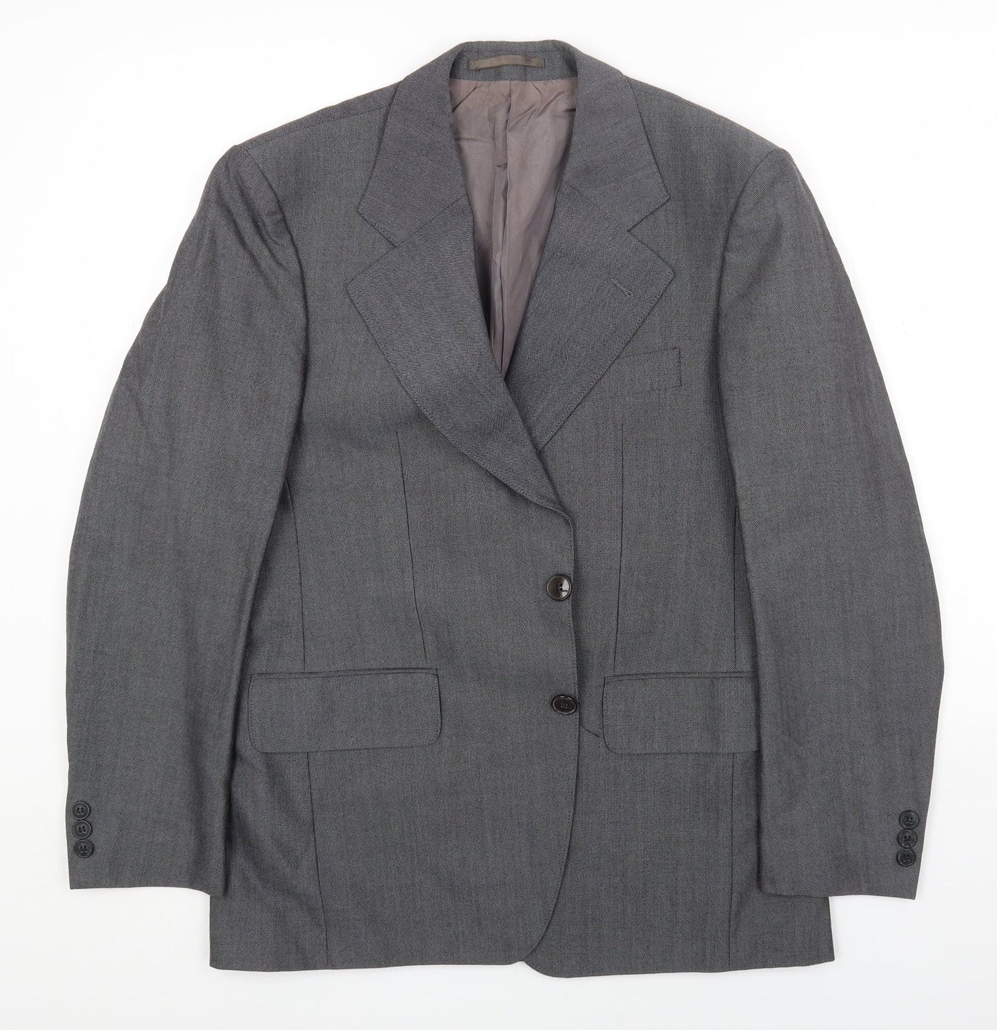 Mens UK Size 40 St Michaels Regular Grey Suit Jacket