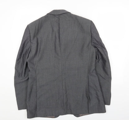 Mens UK Size 40 St Michaels Regular Grey Suit Jacket