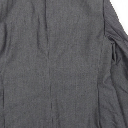 Mens UK Size 40 St Michaels Regular Grey Suit Jacket