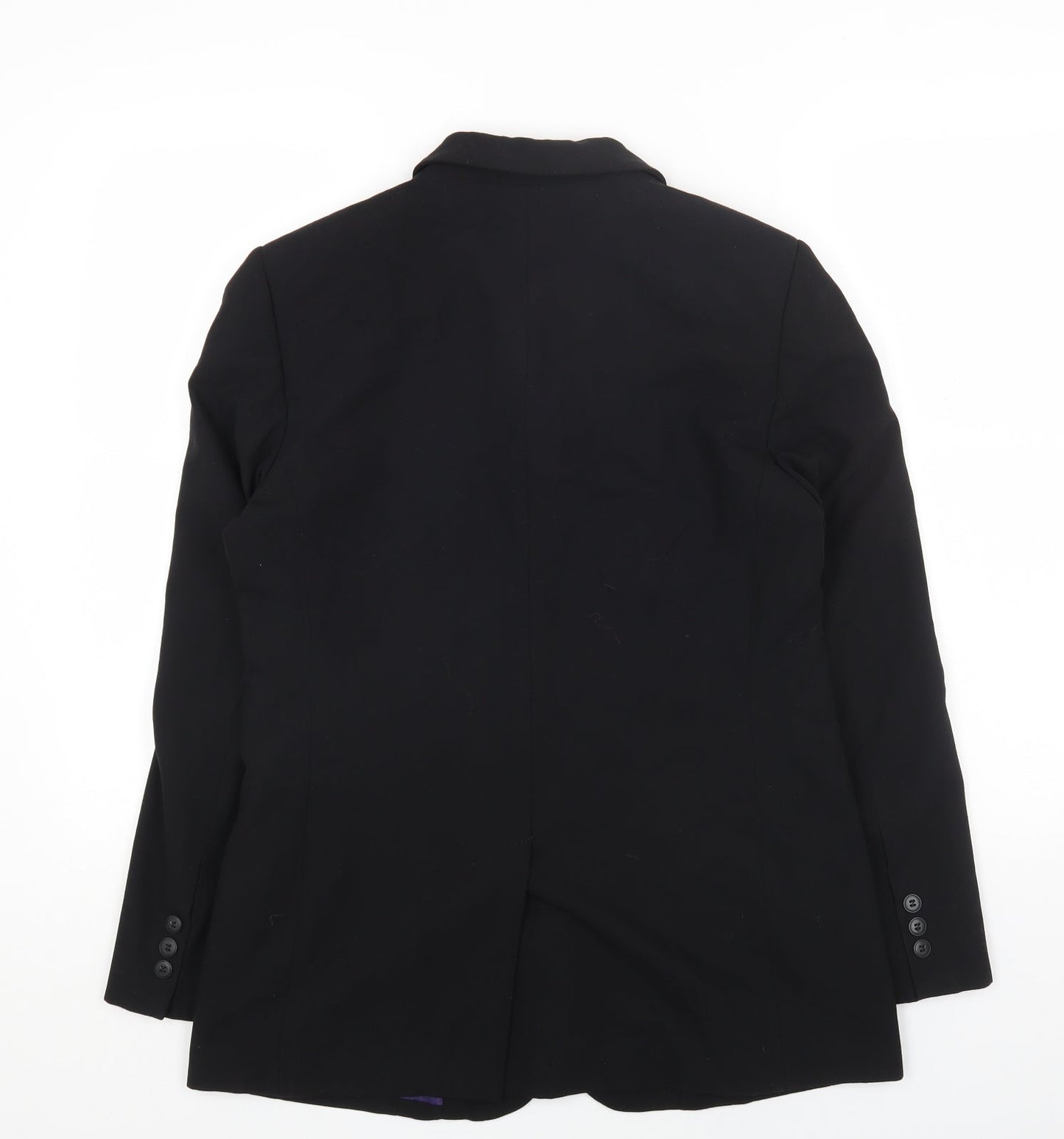 Marks and Spencer Womens Black Polyester Jacket Blazer Size 12