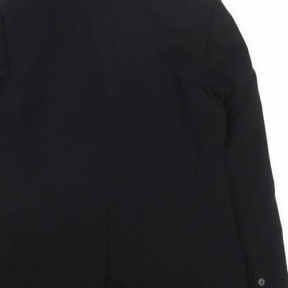 Marks and Spencer Womens Black Polyester Jacket Blazer Size 12