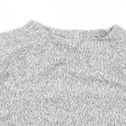 Gap Womens Grey Round Neck Cotton Pullover Jumper Size S