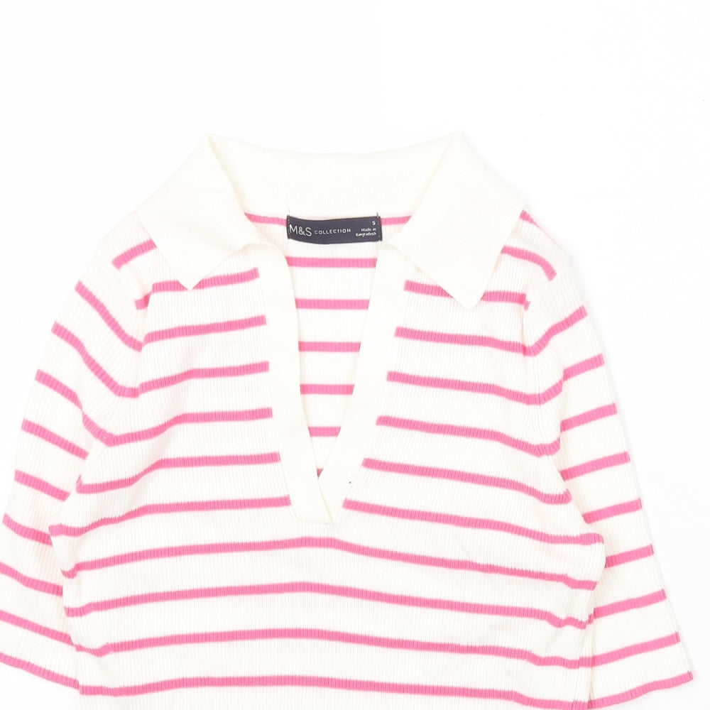 Womens UK Size S Marks and Spencer Multicoloured Pullover Jumper
