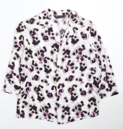 Womens UK Size 6 Marks and Spencer Multicoloured Basic Button-Up