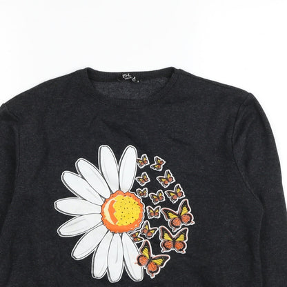 BDM Collection Womens Grey Polyester Pullover Sweatshirt Size S Pullover - Find Your Soul