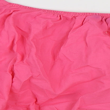 Womens UK Size 16 Marks and Spencer Pink Cropped Blouse