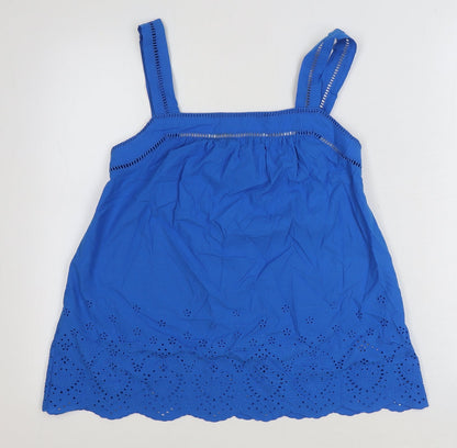Womens UK Size 6 Marks and Spencer Blue Basic Tank