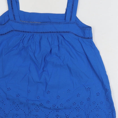 Womens UK Size 6 Marks and Spencer Blue Basic Tank