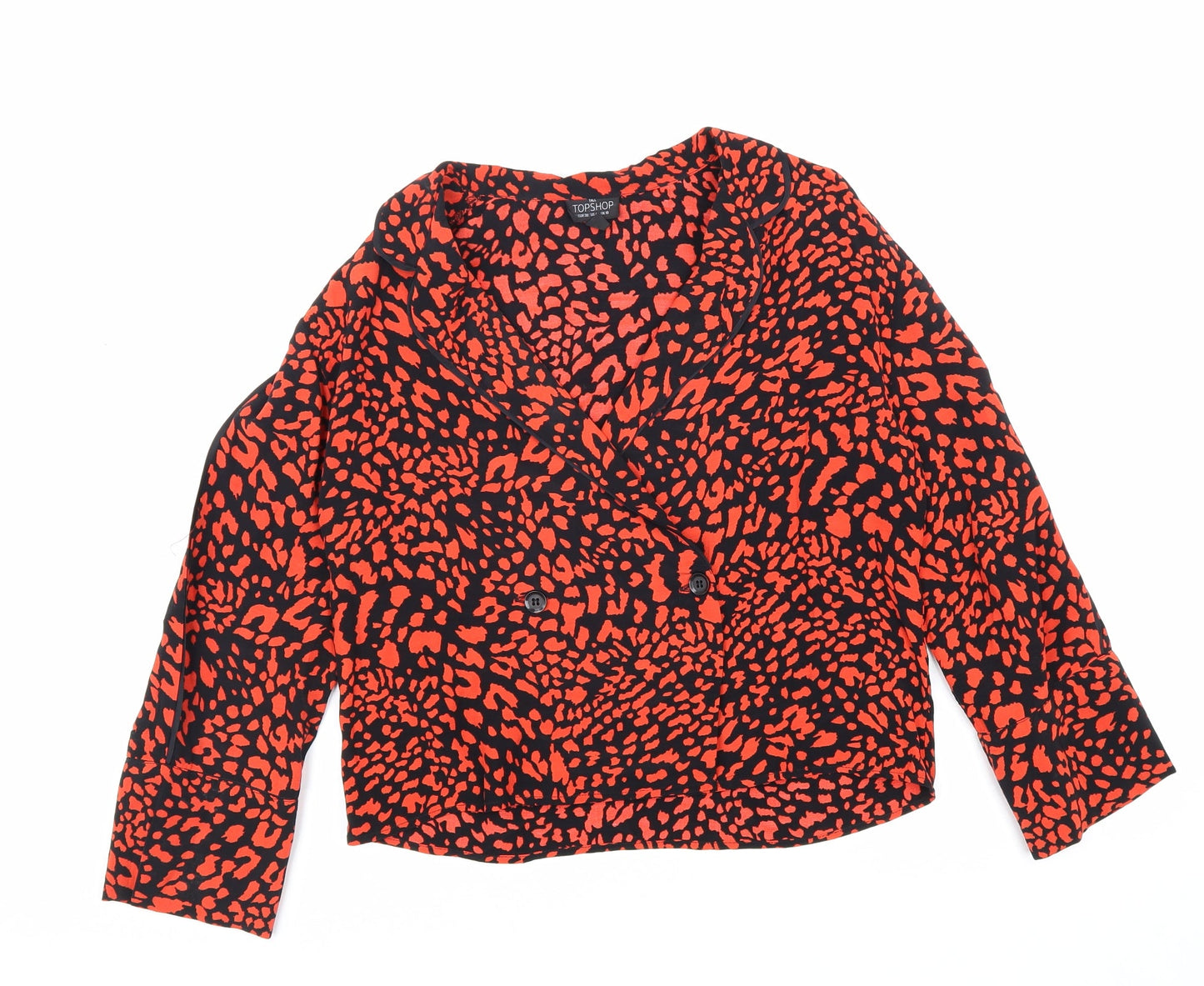 Womens UK Size 10 Topshop Regular Red Suit Jacket