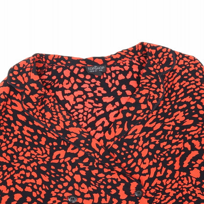 Womens UK Size 10 Topshop Regular Red Suit Jacket