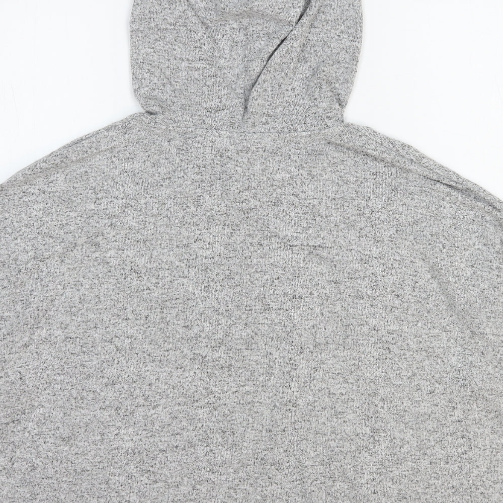 H&M Womens Grey Polyester Pullover Hoodie Size 12 Pullover