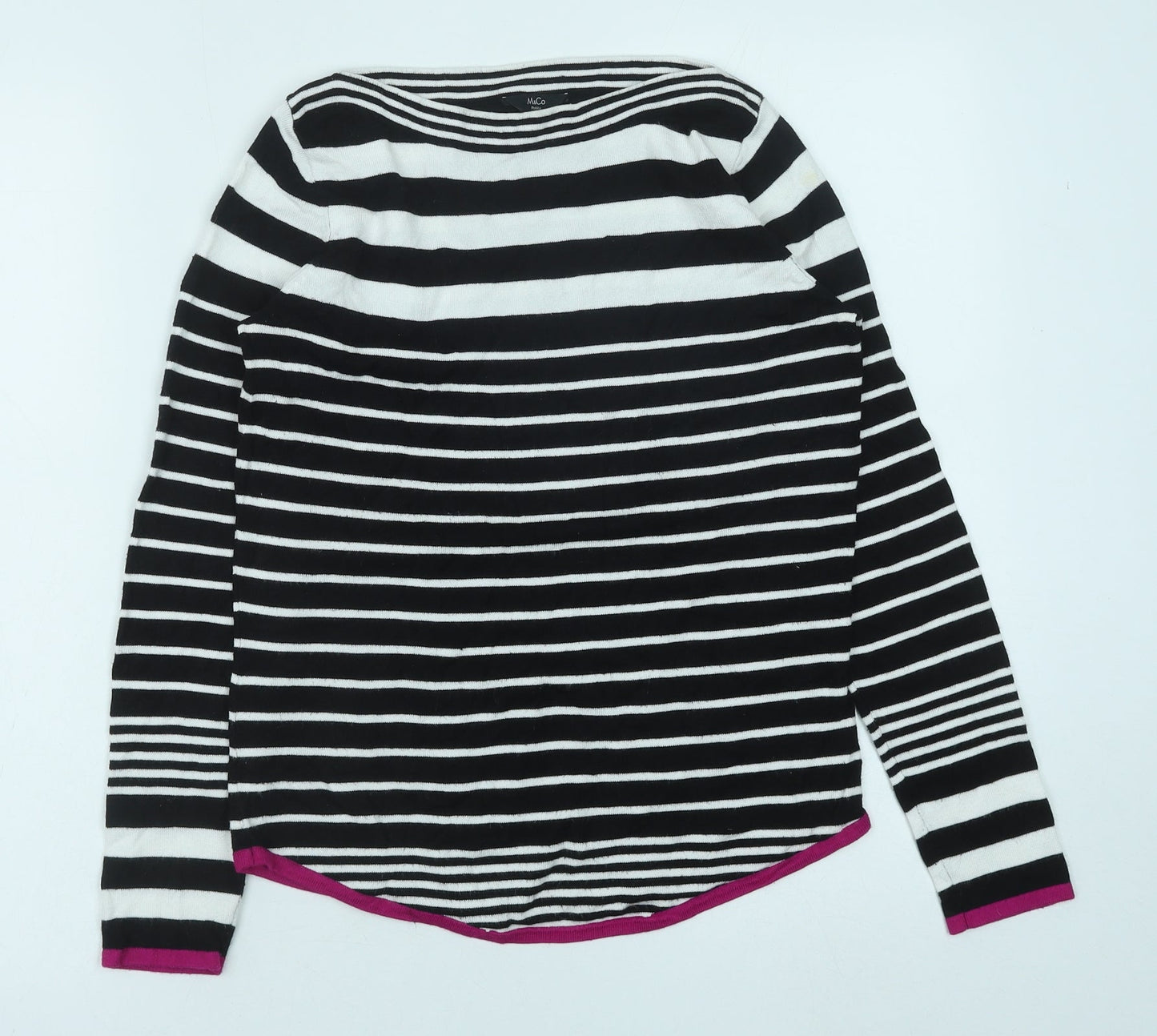 Womens UK Size 10 M&Co Black Pullover Jumper