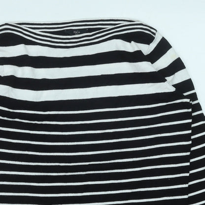 Womens UK Size 10 M&Co Black Pullover Jumper