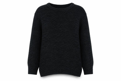 Forever 21 Womens Black Round Neck Polyester Pullover Jumper Size L