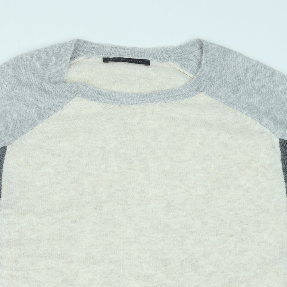 Womens UK Size M Marks and Spencer Grey Pullover Jumper