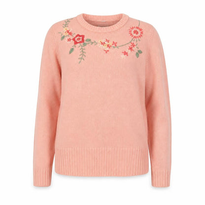 Womens UK Size 10 Damart Pink Pullover Jumper