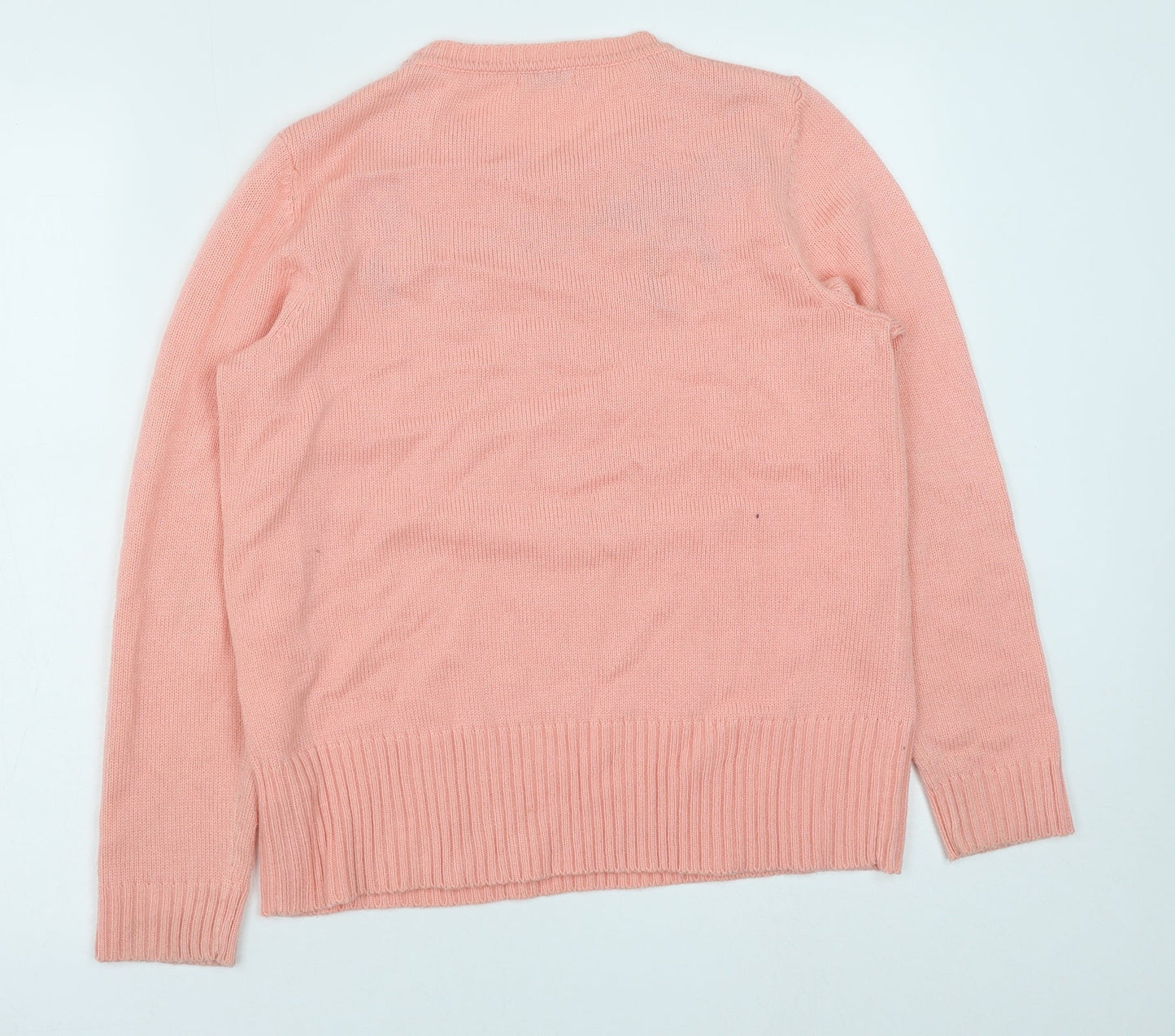 Womens UK Size 10 Damart Pink Pullover Jumper