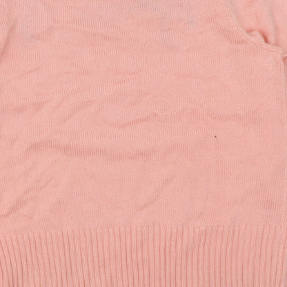 Womens UK Size 10 Damart Pink Pullover Jumper