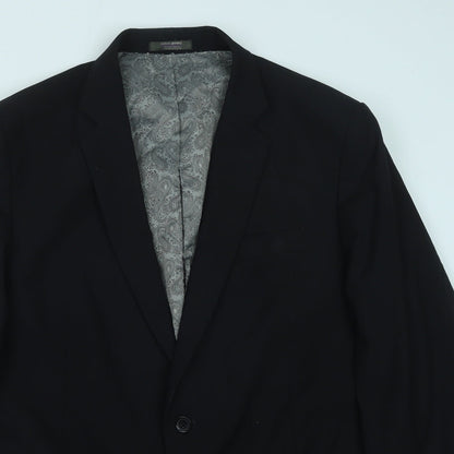 Mens UK Size 42 Simon Jersey Regular Black Suit Jacket