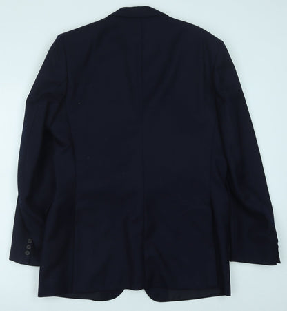 Mens UK Size 42 Preworn Regular Blue Suit Jacket