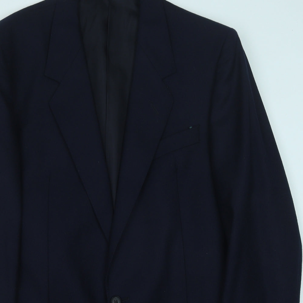 Mens UK Size 42 Preworn Regular Blue Suit Jacket