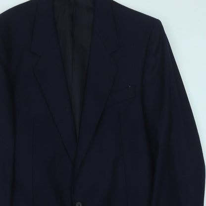 Mens UK Size 42 Preworn Regular Blue Suit Jacket