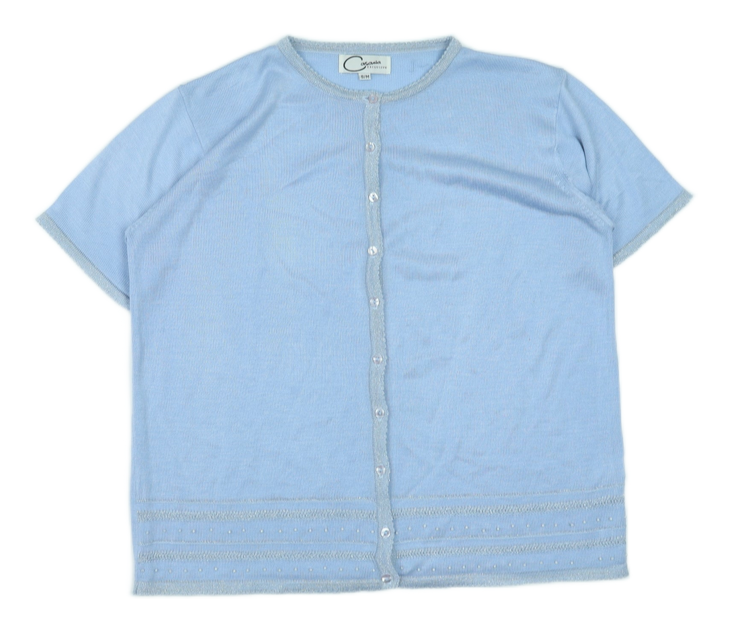 Womens UK Size S Casamia Blue Cardigan Jumper