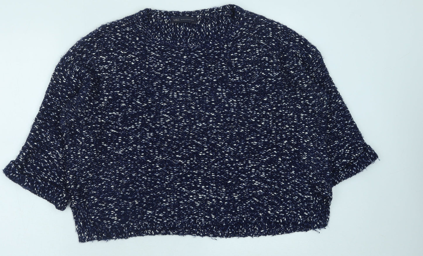 Womens UK Size M Marks and Spencer Blue Pullover Jumper