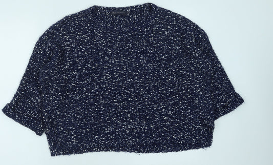 Womens UK Size M Marks and Spencer Blue Pullover Jumper