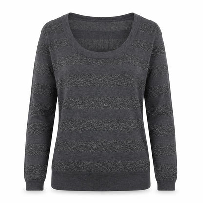Womens UK Size S Fluid Grey Pullover Jumper