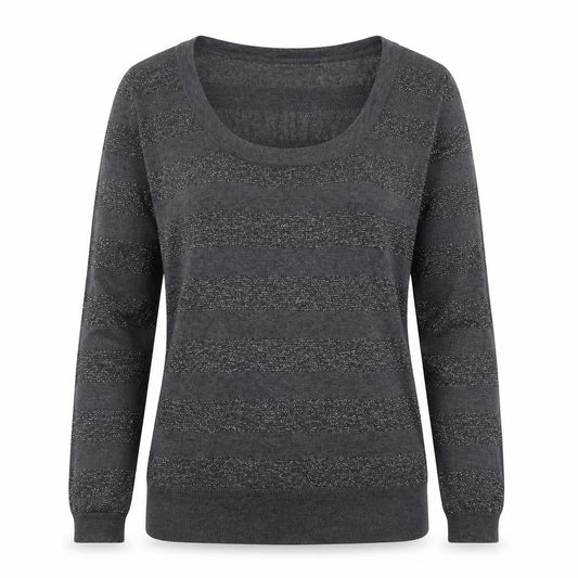 Womens UK Size S Fluid Grey Pullover Jumper